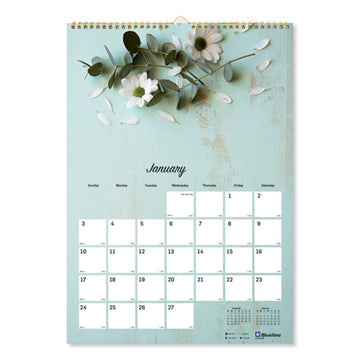 Brownline® Twin-wirebound Wall Calendar, One Month Per Page, 8 X 11, White Sheets, 12-month (jan To Dec): 2022 freeshipping - TVN Wholesale